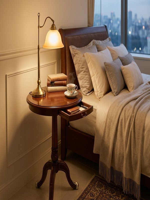 コージー・リトリート ベッドサイド 読書スペース