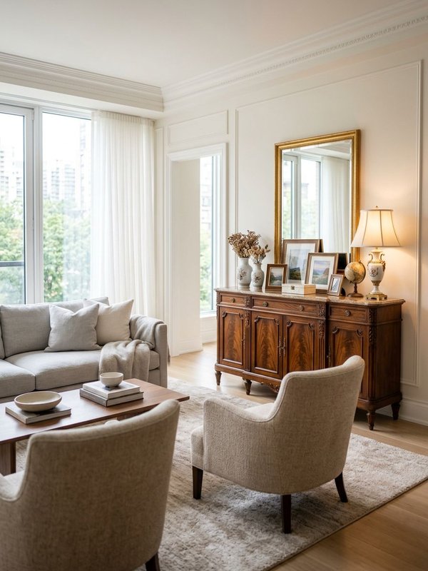 リビングルーム フォトフレームおしゃれ