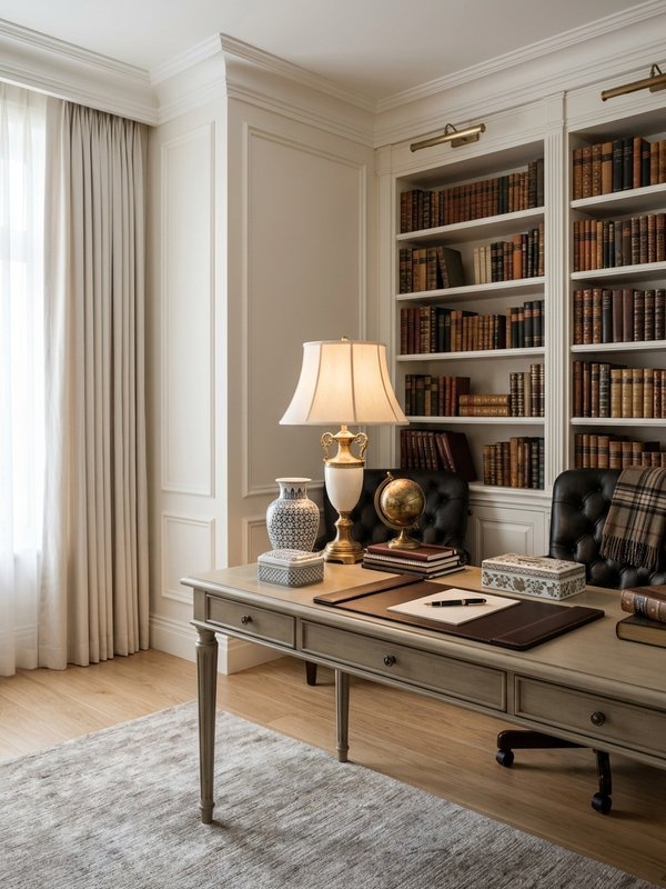 書斎 ポーセリン オブジェ